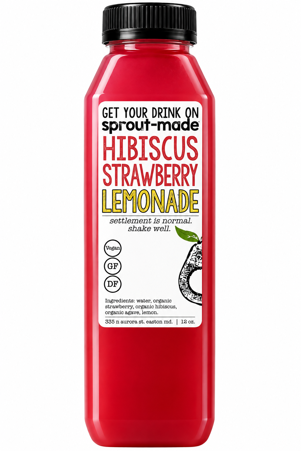 Strawberry Hibiscus Lemonade (GF) (V)