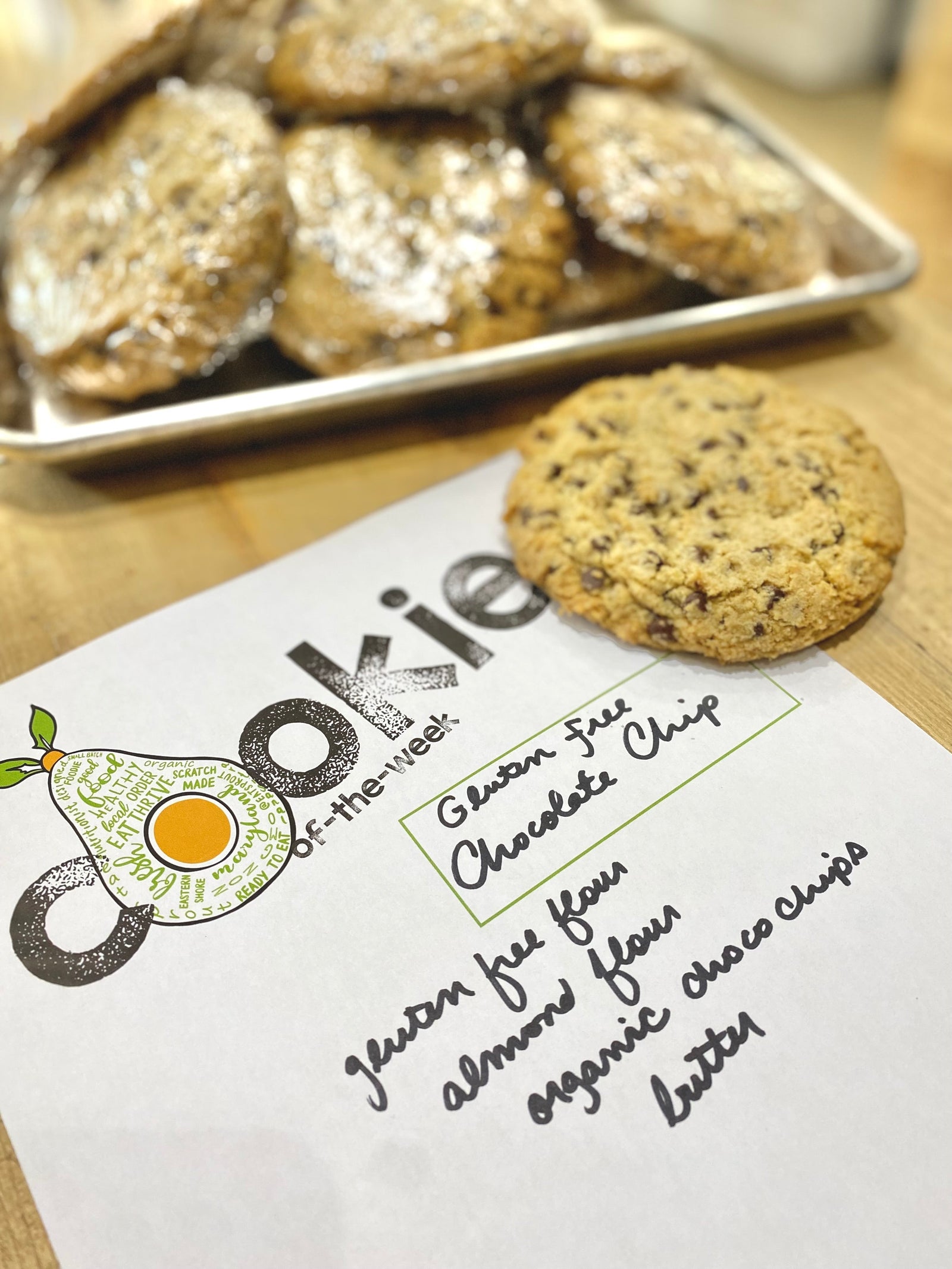 SNACK - GIANT Chocolate Chip Cookie (GF)